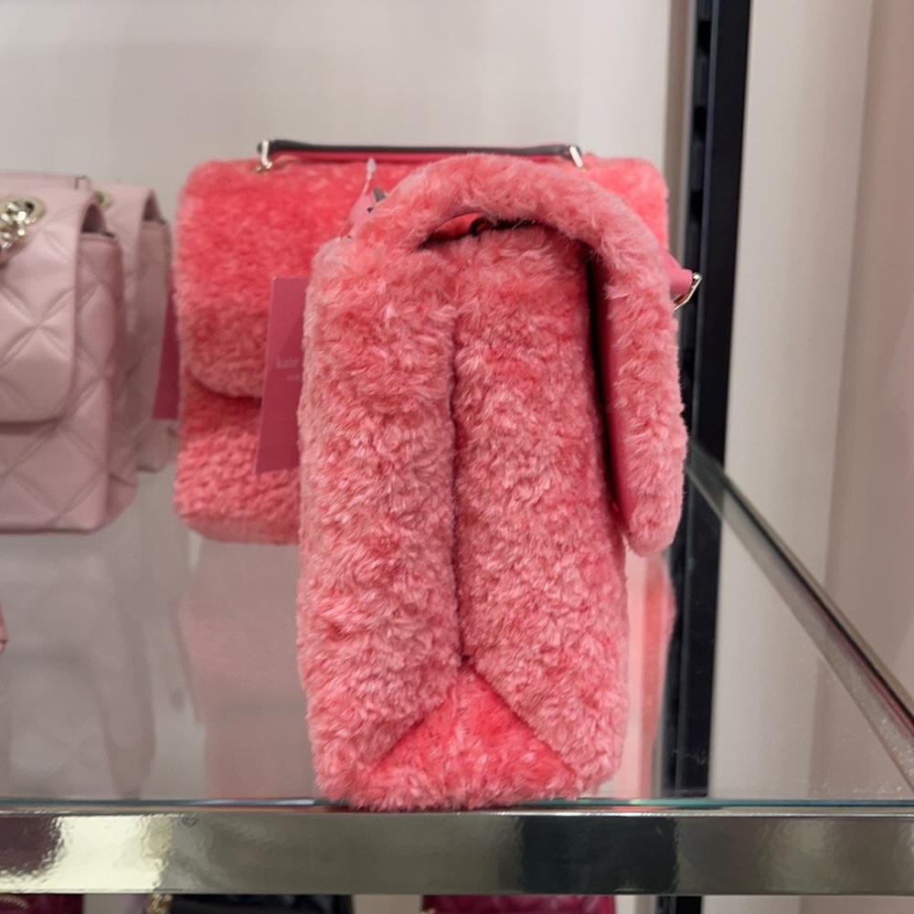 Kate Spade Natalia Foux Fur small flap crossbody - Picture 6 of 16